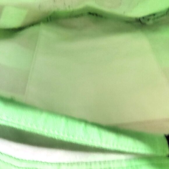 Distressed Canvas Tote Bag Drawstring Florida 1845 Green & Black Striped Handles - Picture 13 of 15